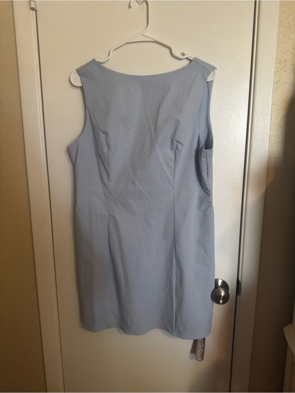 Missguided Pale Blue Sleeveless Shift Dress